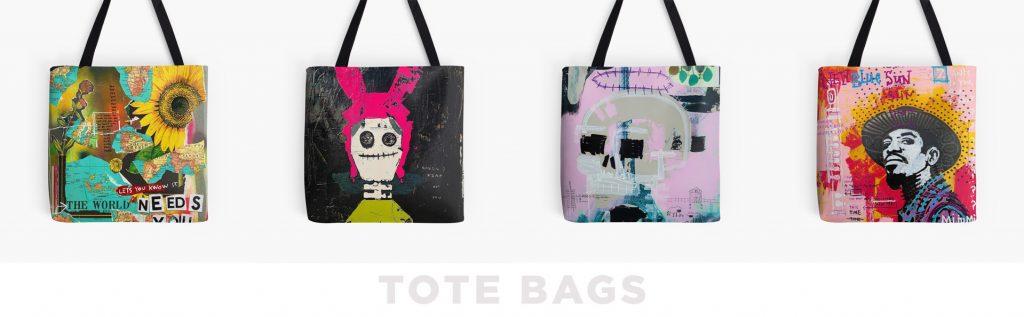 mijumi ART tote bags.